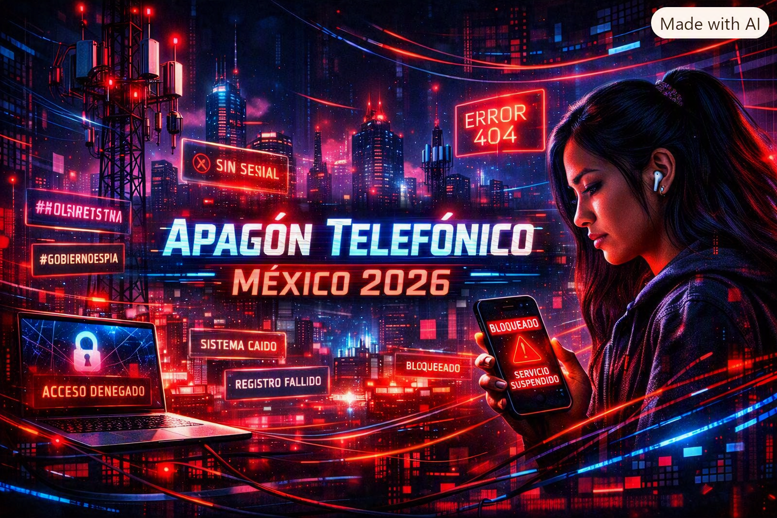 Crece descontento por apagón telefónico