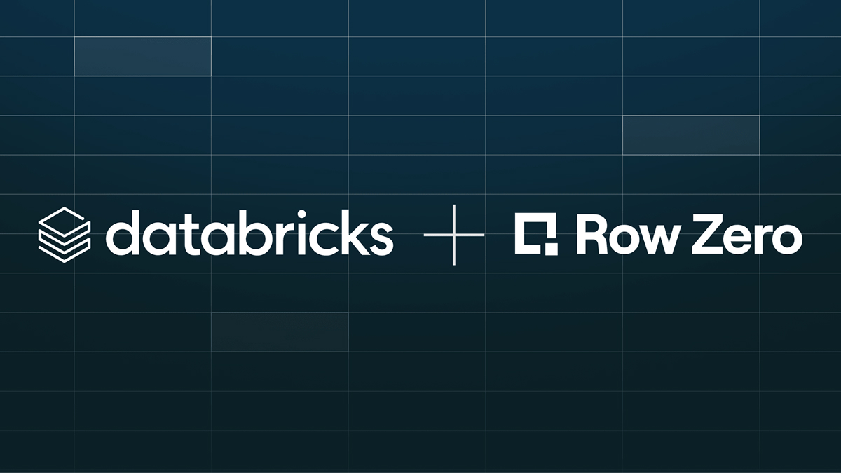 Row Zero se integra con Databricks para combinar la simplicidad de las hojas de cálculo
